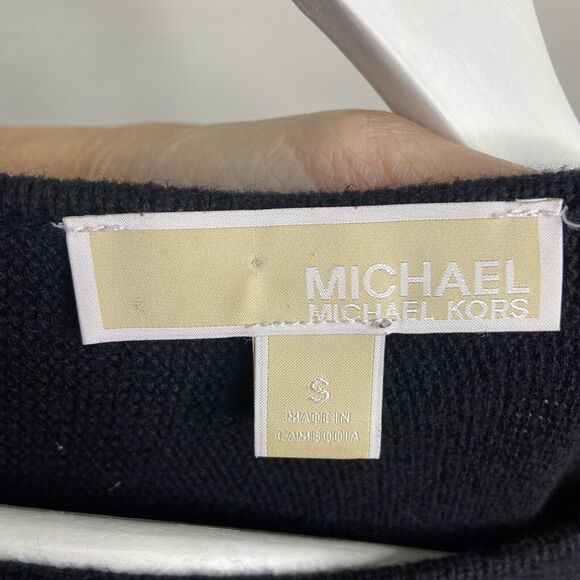MICHAEL Michael Kors Black Side Zipper Sweater Sz S - Picture 8 of 8